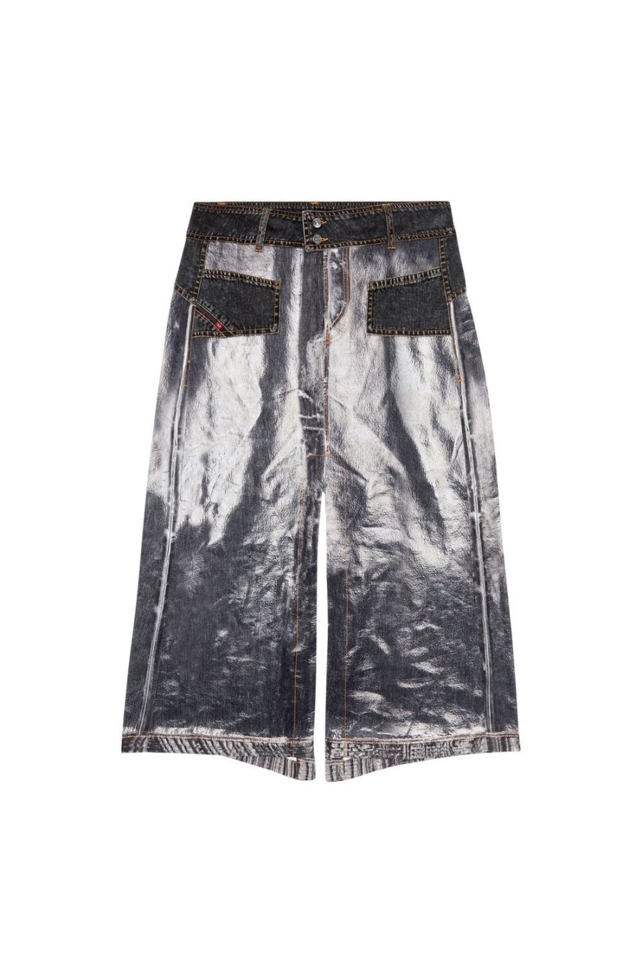 Women Diesel Skirts | O-Yin-Den Grey/Black