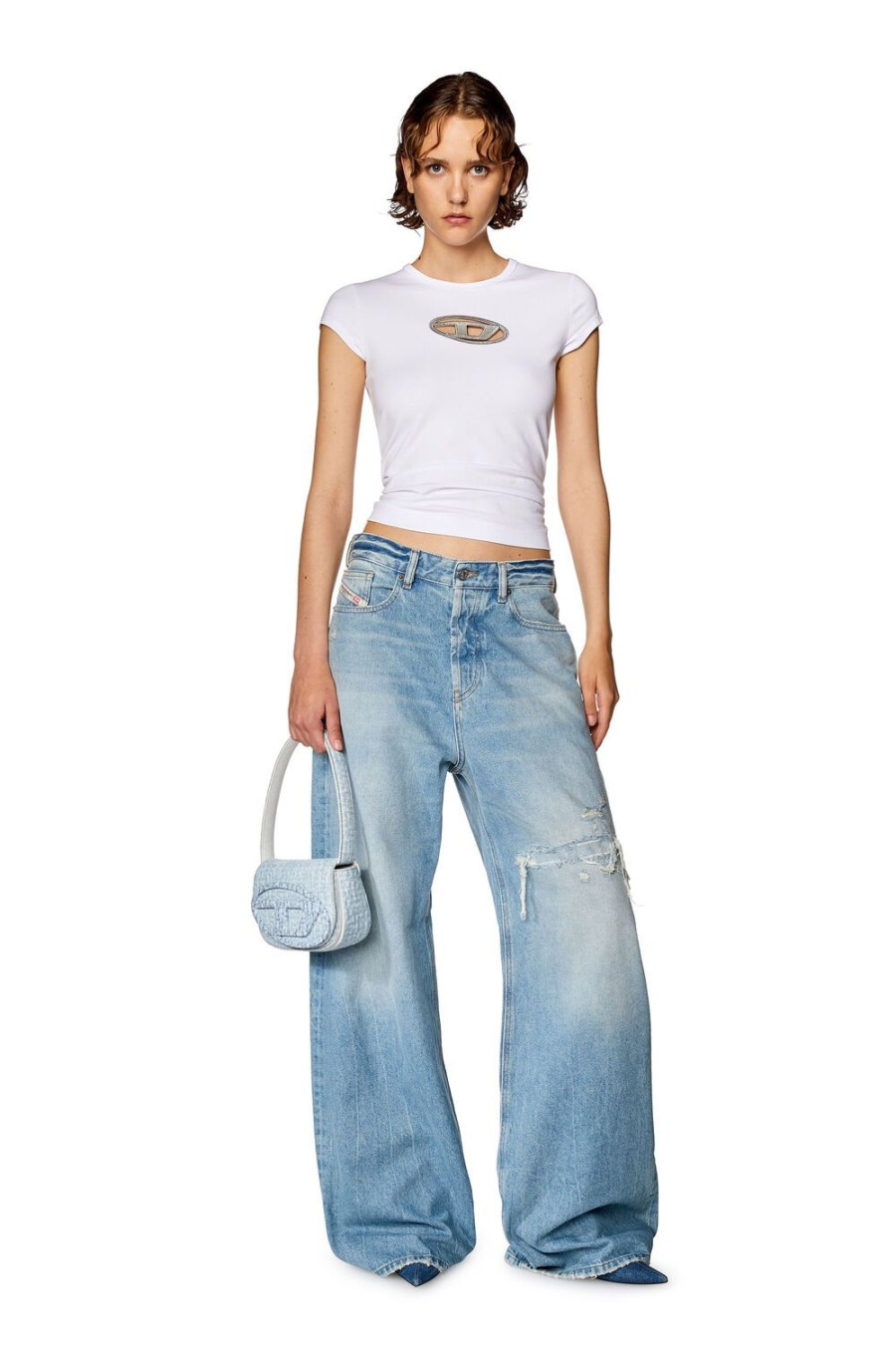 Women Diesel Jeans | Straight Jeans 1996 D-Sire 09E25 Light Blue