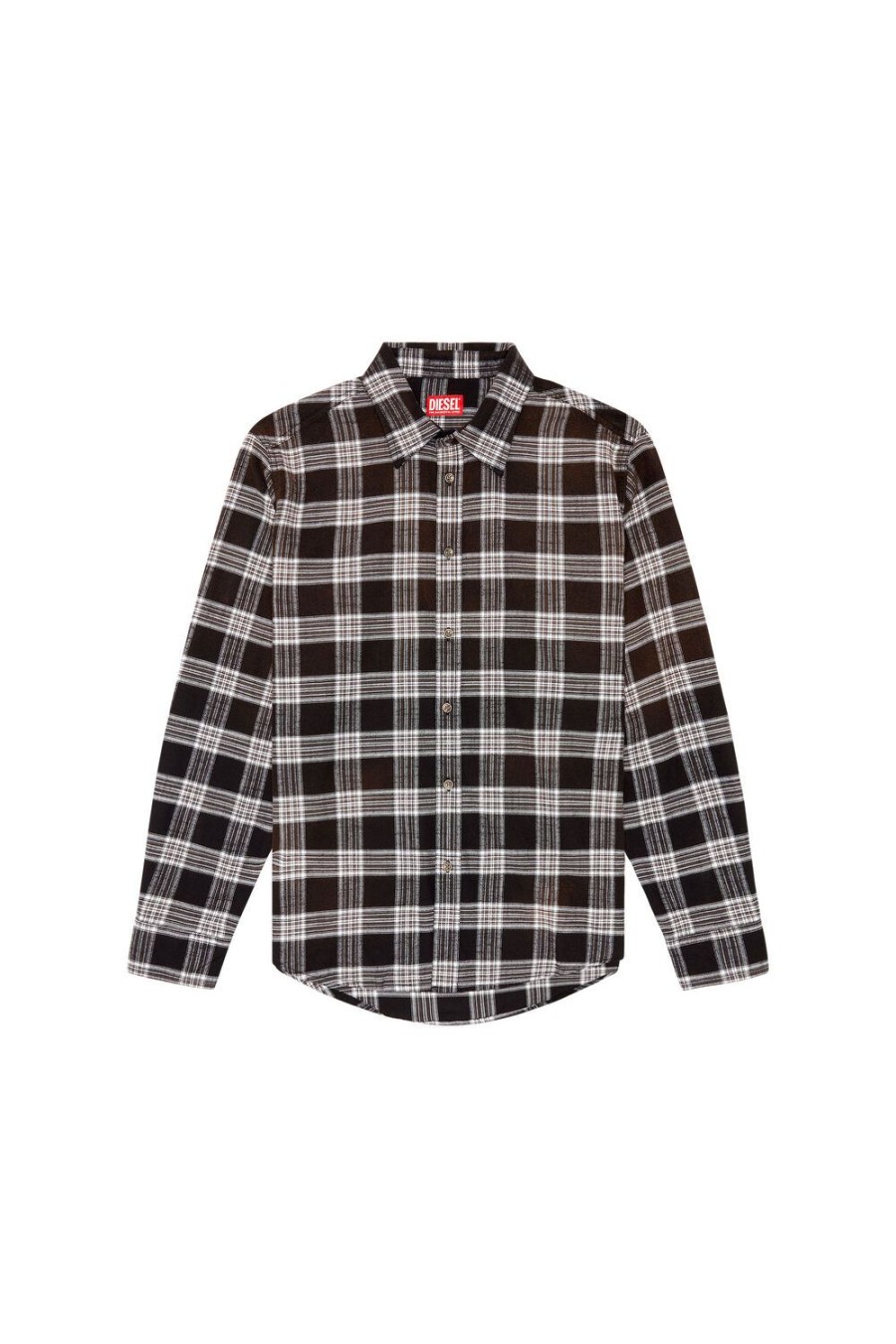 Men Diesel Shirts | S-Umbe-Check-Nw Black/Brown