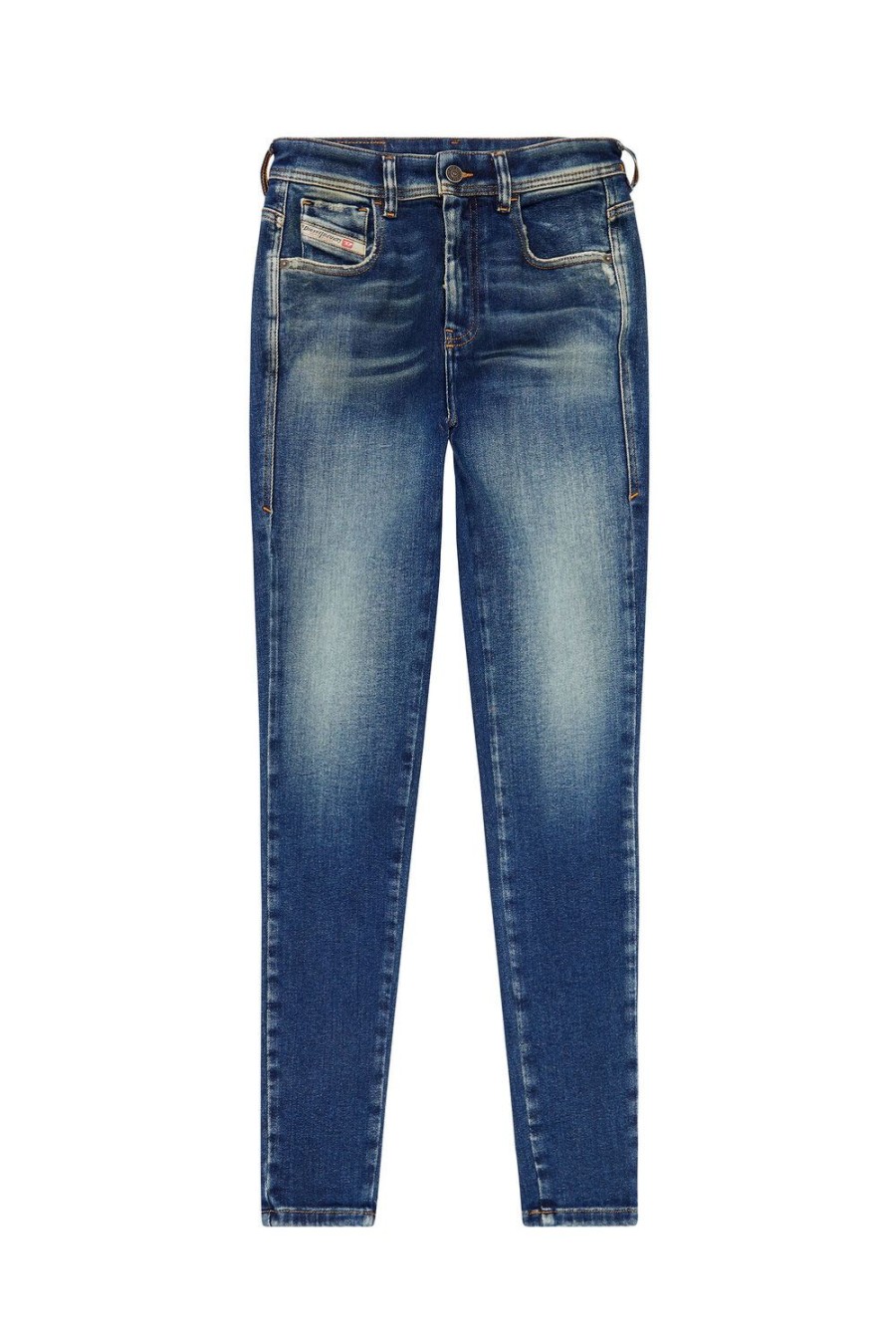 Women Diesel Jeans | Super Skinny Jeans 1984 Slandy-High 09G90 Dark Blue