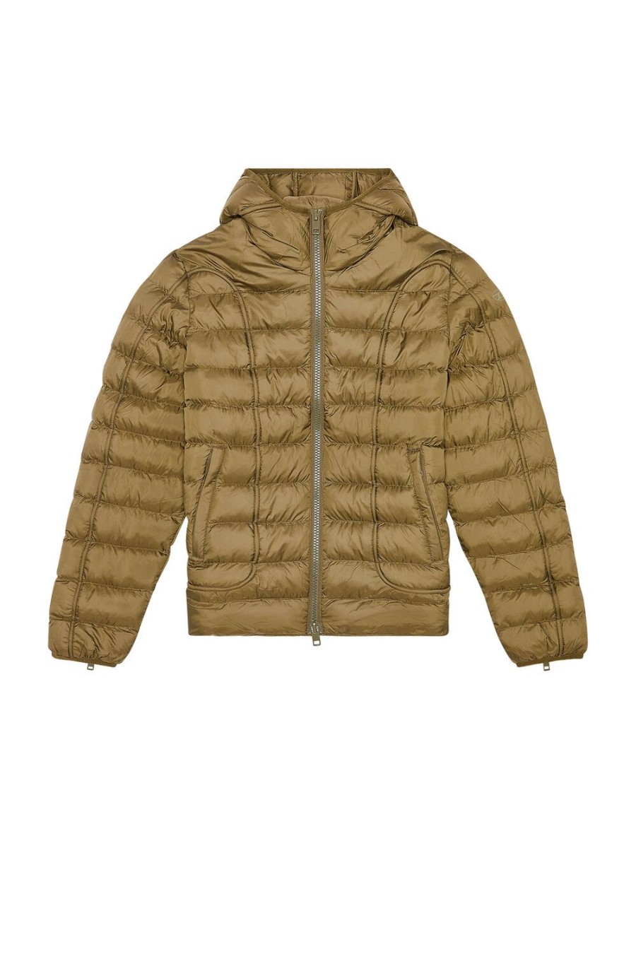 Men Diesel Outerwear And Jackets | W-Scottys Military Green