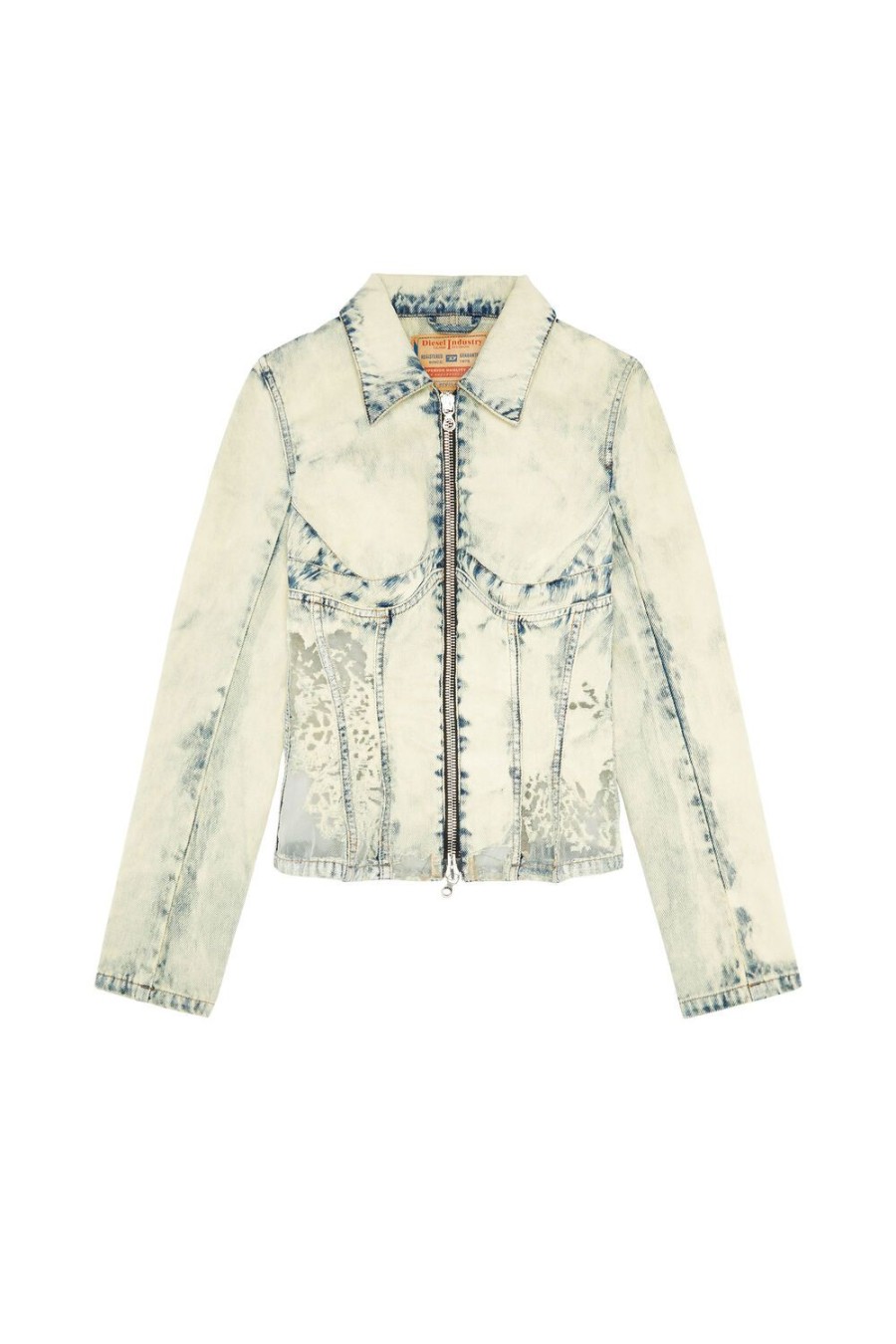 Women Diesel Outerwear And Jackets | De-Milly-Fsc Light Blue