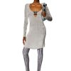 Women Diesel Dresses And Jumpsuits | M-Coleen Light Grey