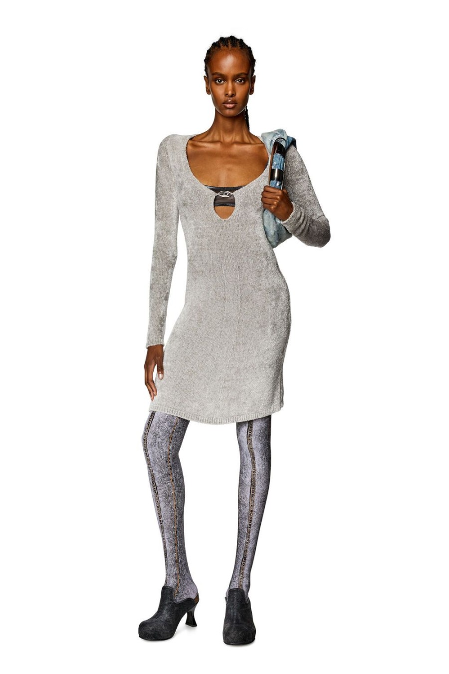 Women Diesel Dresses And Jumpsuits | M-Coleen Light Grey