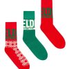 Men Diesel Socks | Skm-Ray-Threepack Red/Green