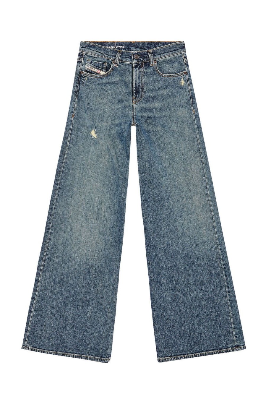 Women Diesel Jeans | Bootcut And Flare Jeans 1978 D-Akemi 0Dqac Medium Blue