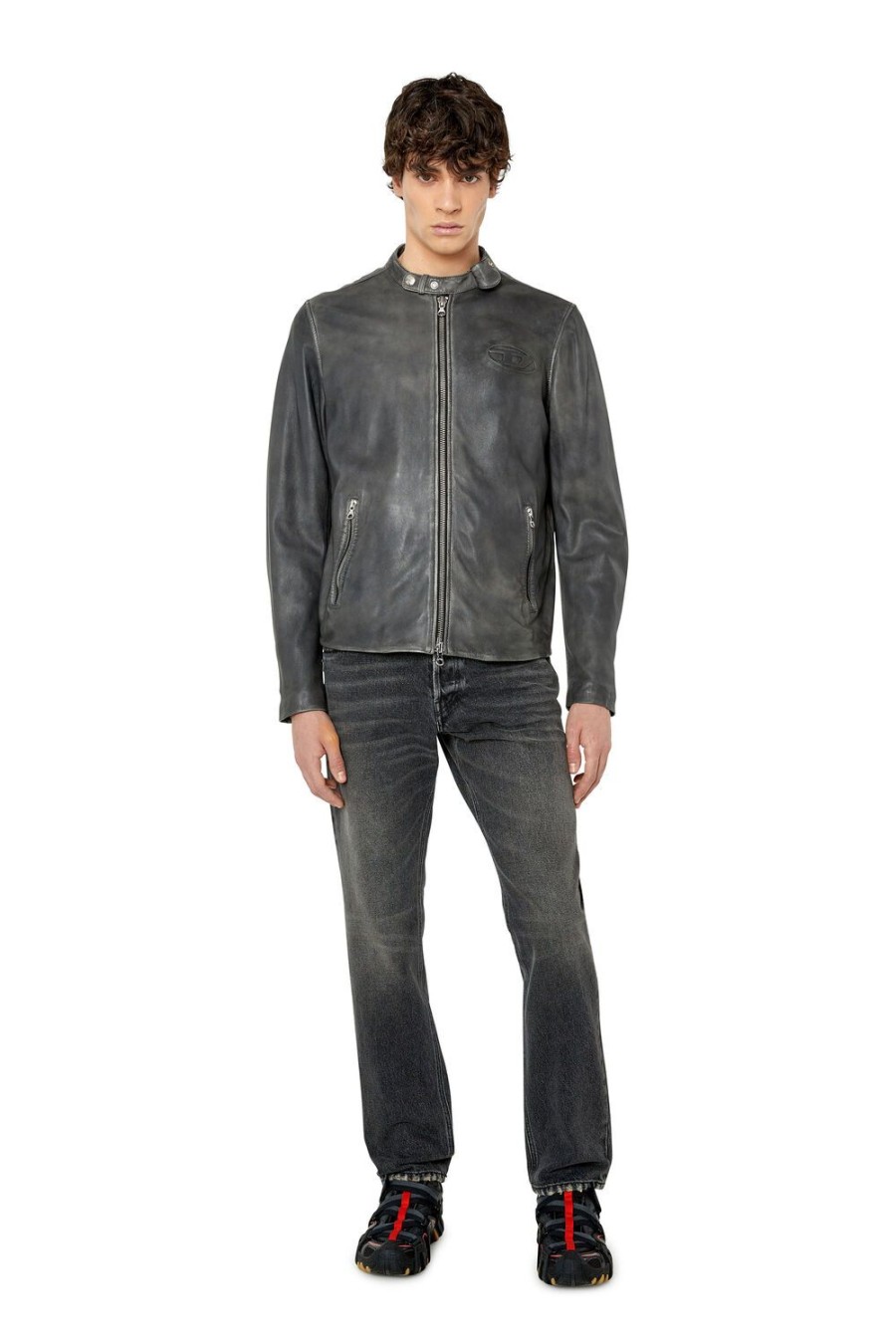 Men Diesel Outerwear And Jackets | L-Metal-Treat Black