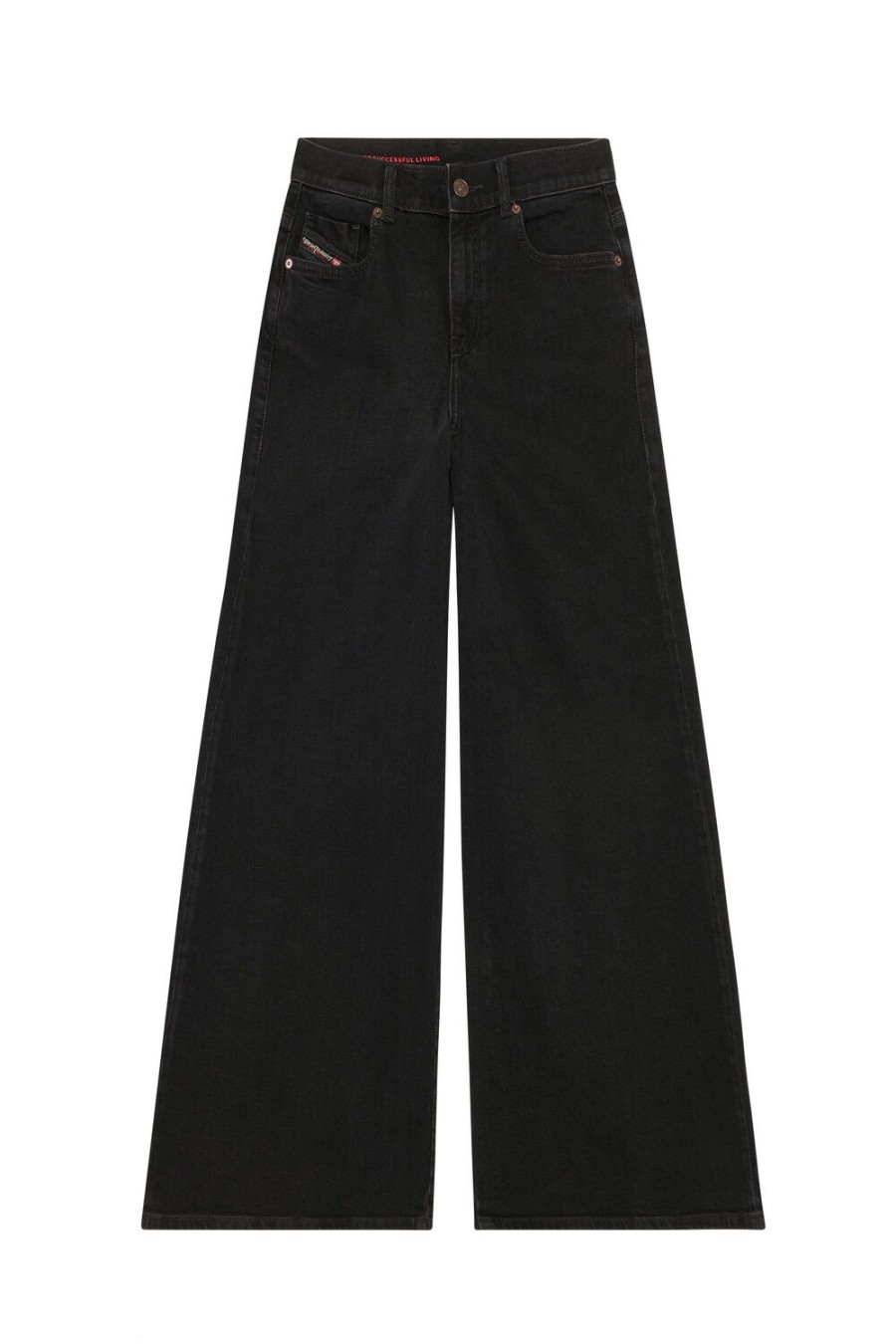 Women Diesel Jeans | Bootcut And Flare Jeans 1978 D-Akemi Z9C25 Black/Dark Grey