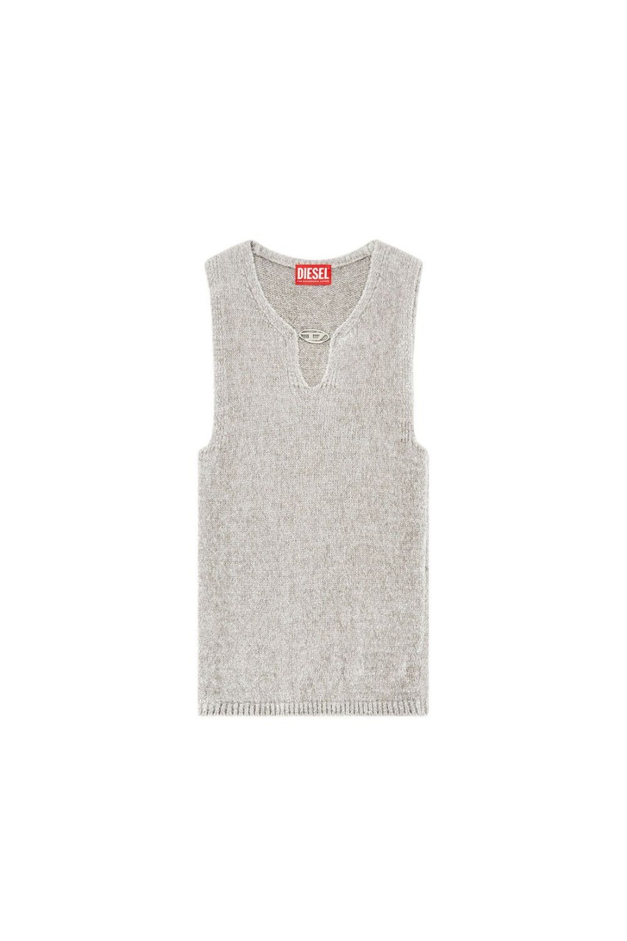 Women Diesel Knitwear | M-Cherry Light Grey