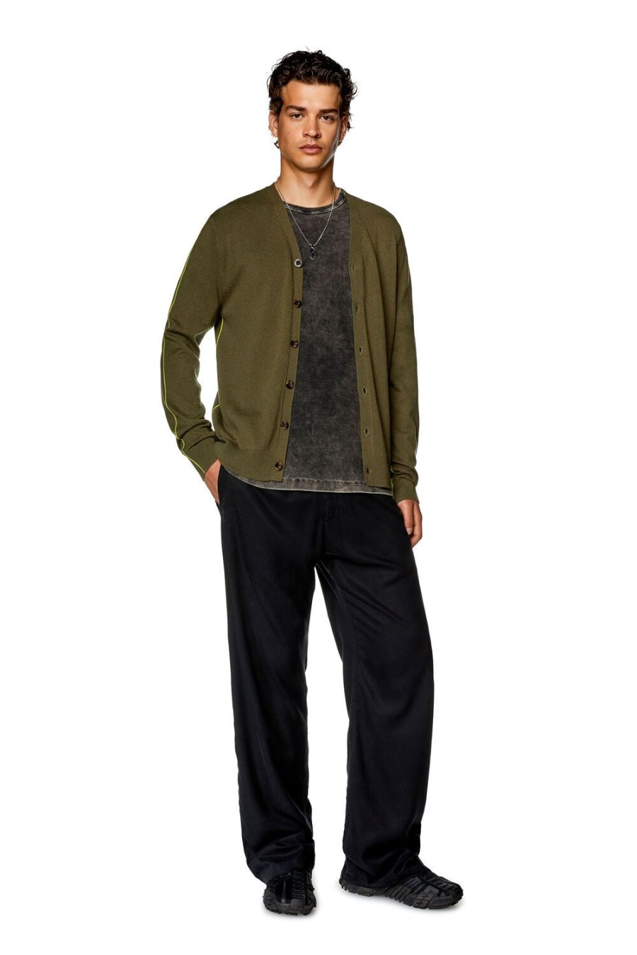 Men Diesel Knitwear | K-Zante Olive Green