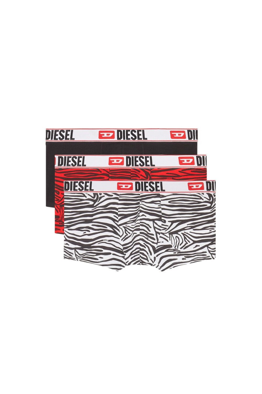 Men Diesel Underwear | Umbx-Damienthreepack White/Red