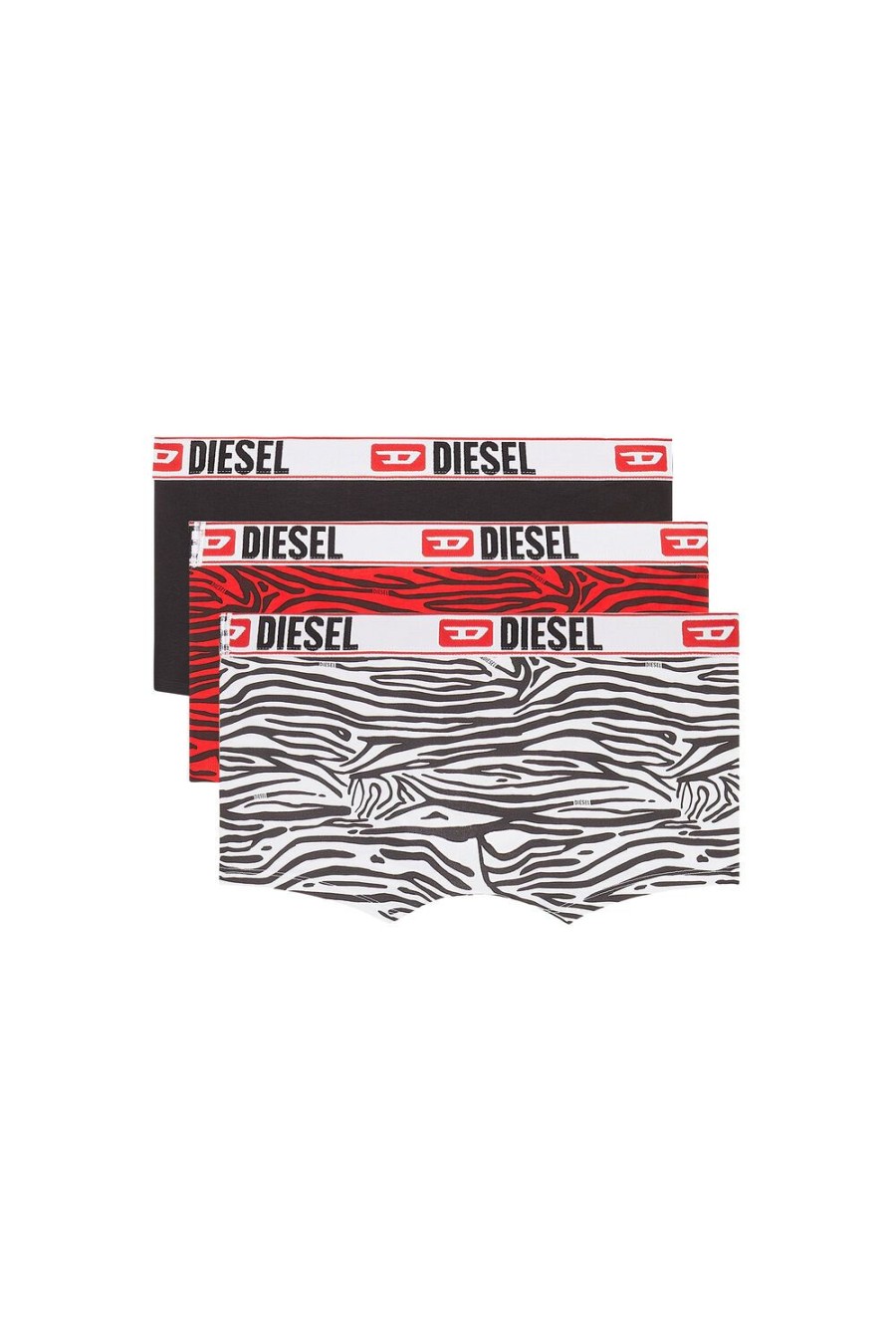 Men Diesel Underwear | Umbx-Damienthreepack White/Red