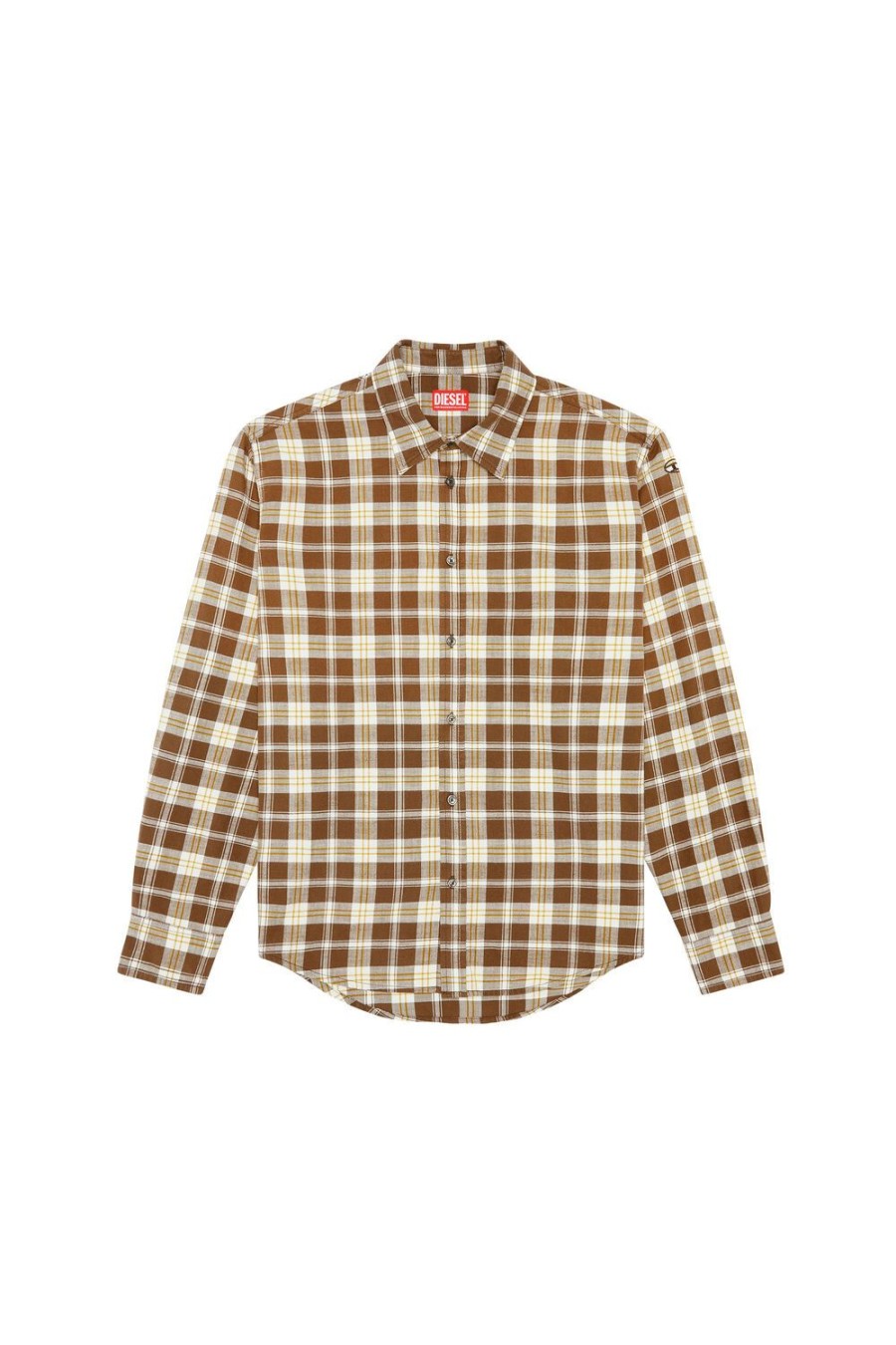 Men Diesel Shirts | S-Umbe-Check-Nw Brown/Beige