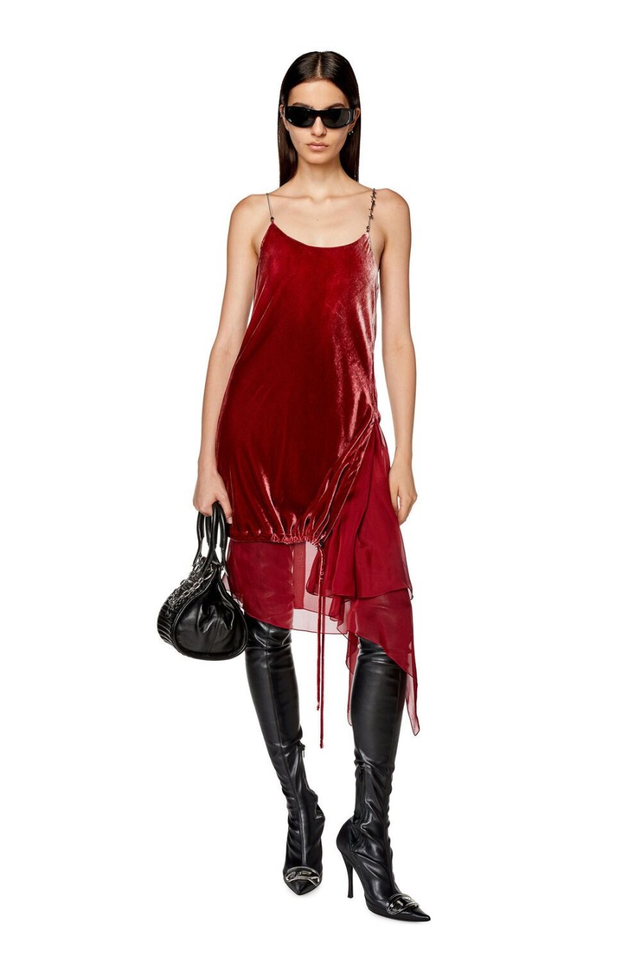 Women Diesel Dresses And Jumpsuits | D-Ruchi Red