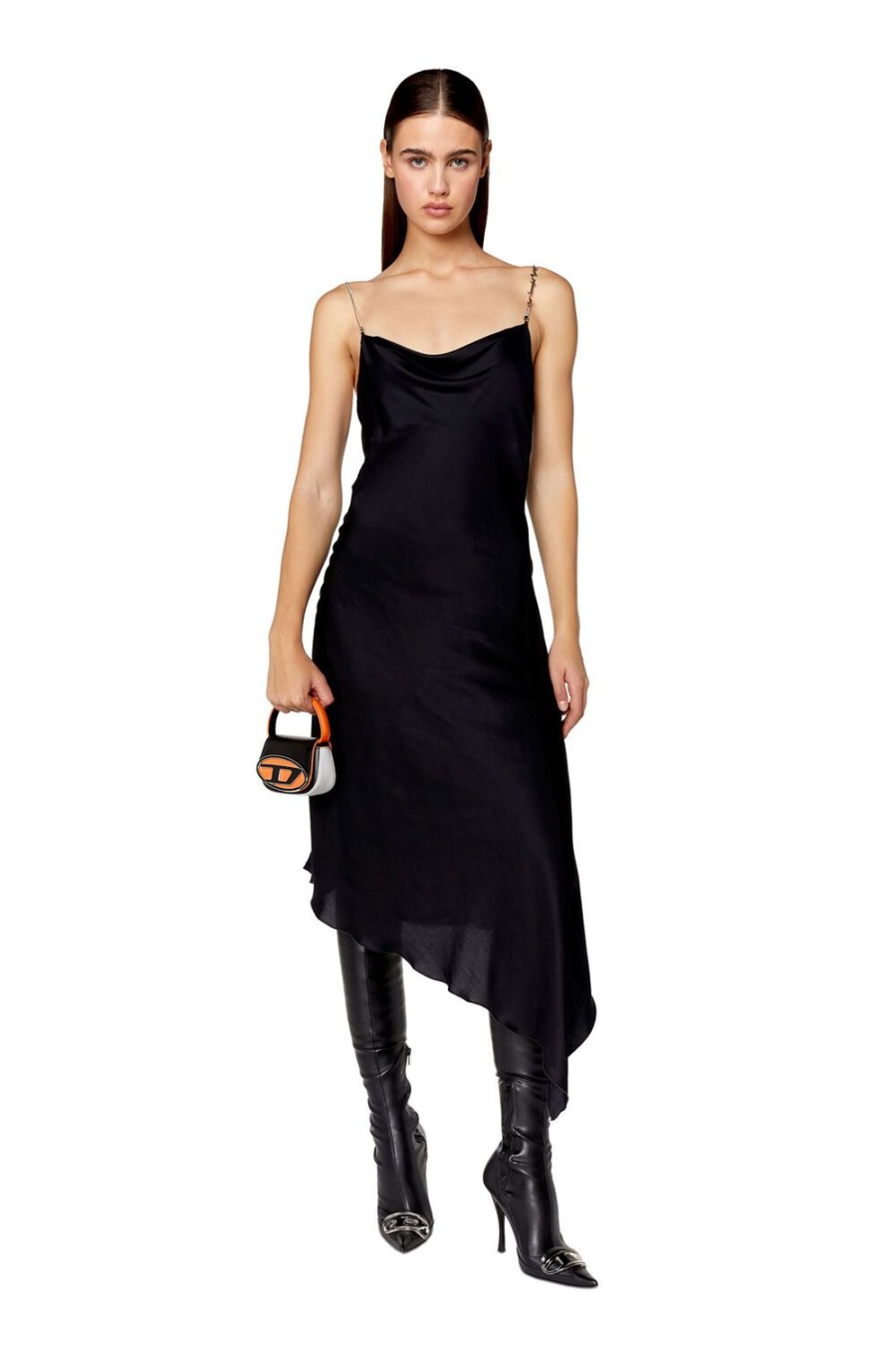 Women Diesel Dresses And Jumpsuits | D-Mint Black