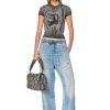 Women Diesel Jeans | Straight D-Martians Track Denim 068Fk Light Blue