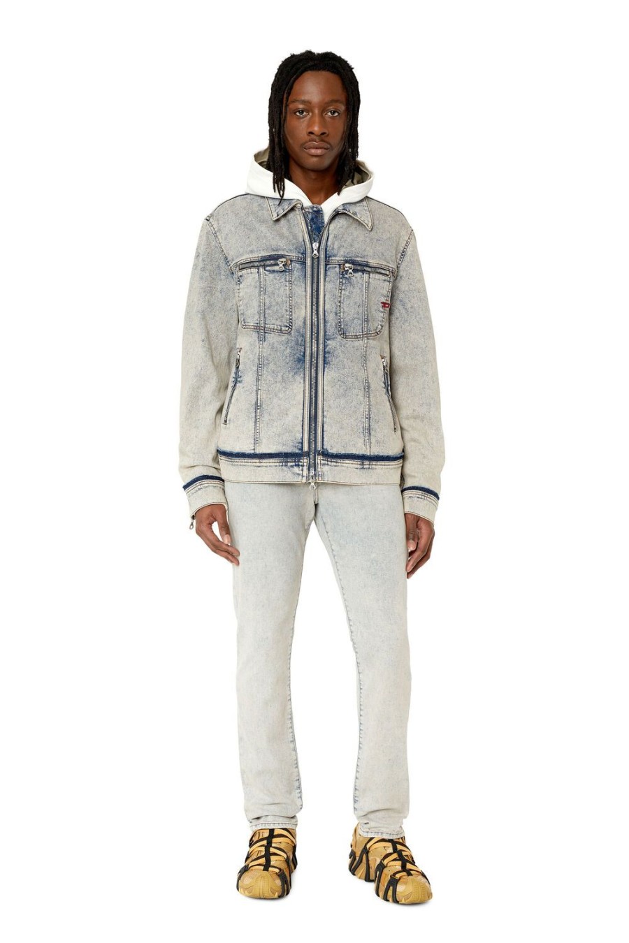 Men Diesel Outerwear And Jackets | D-Barcy-Re Light Blue