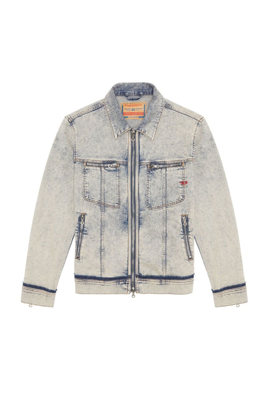 Men Diesel Outerwear And Jackets | D-Barcy-Re Light Blue