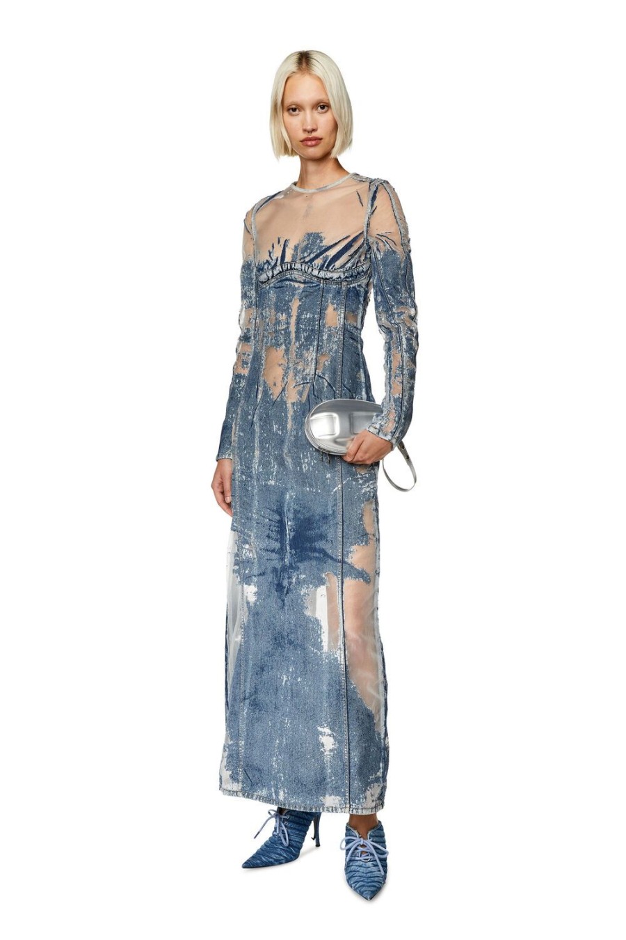 Women Diesel Dresses And Jumpsuits | De-Nicolo-Fsd Light Blue