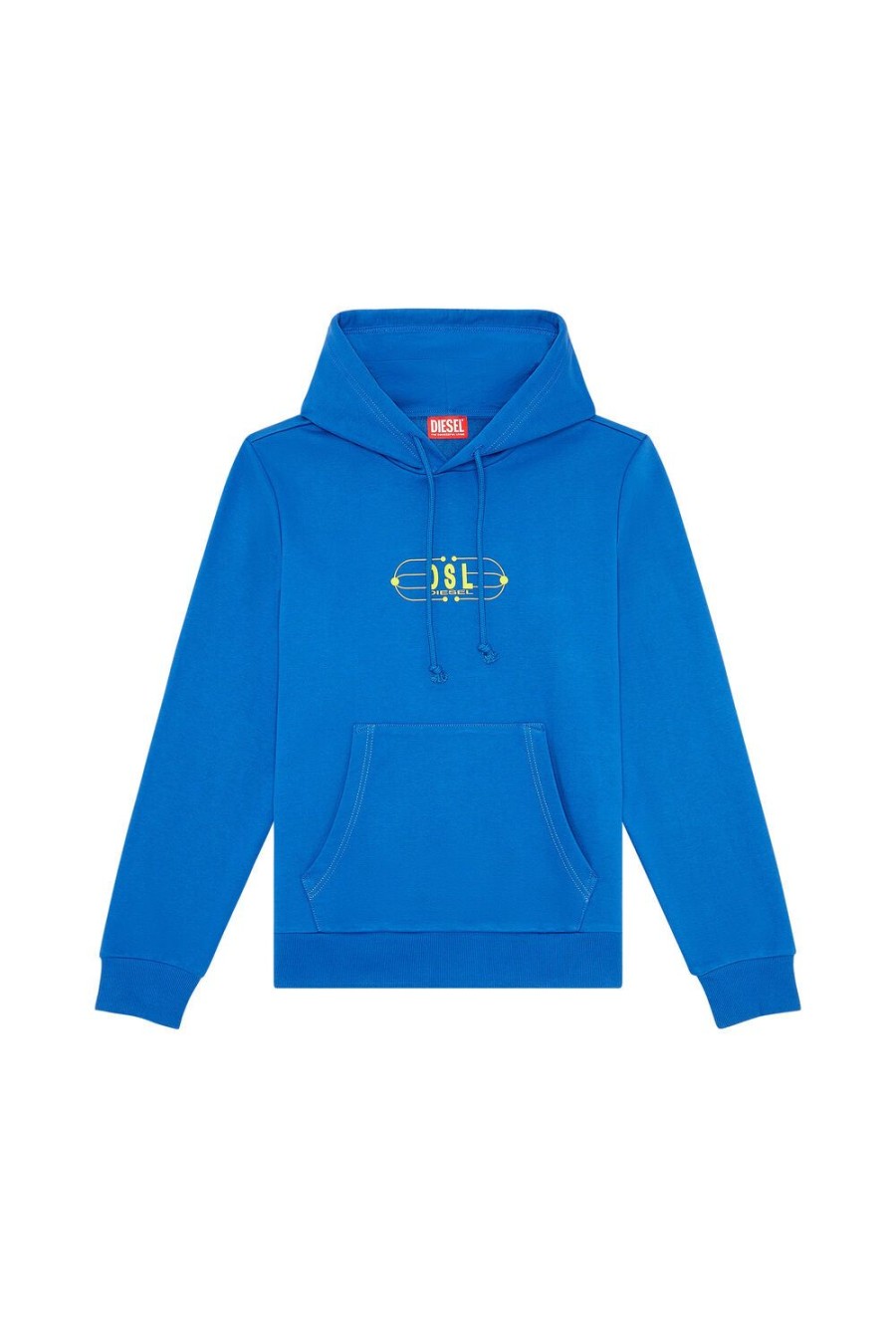 Men Diesel Sweaters | S-Ginn-Hood-K35 Blue