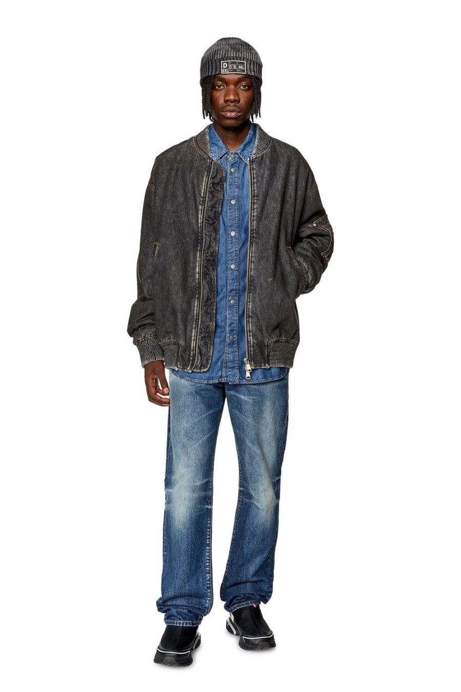 Men Diesel Shirts | D-Simply Medium Blue