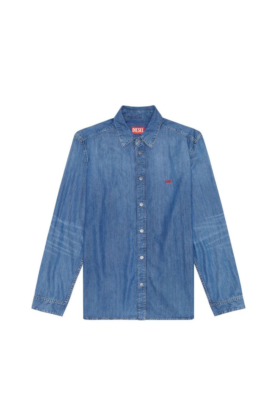 Men Diesel Shirts | D-Simply Medium Blue