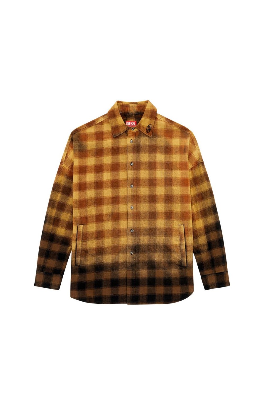 Men Diesel Shirts | S-Limo-Pkt Black/Brown