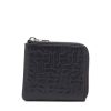 Men Diesel Wallets | Pc Monogram Card Holder Pouch Black