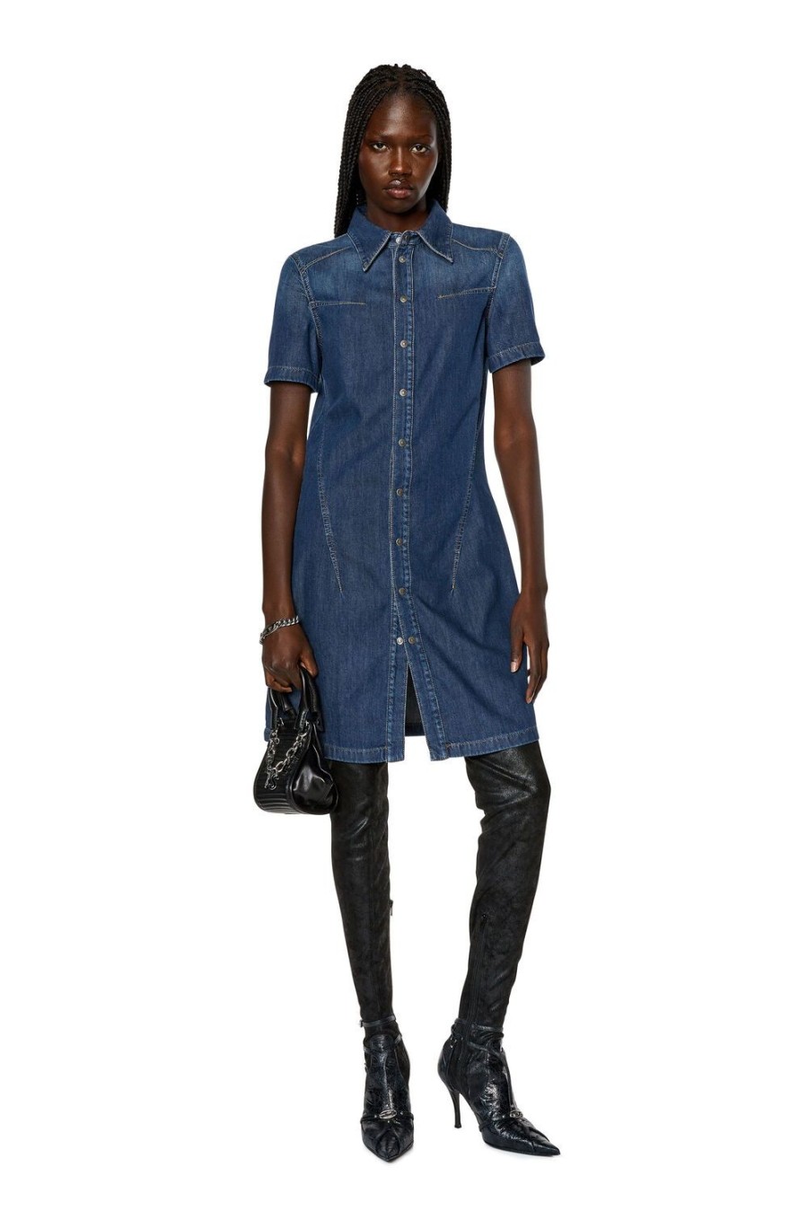 Women Diesel Dresses And Jumpsuits | De-Shirty Dark Blue