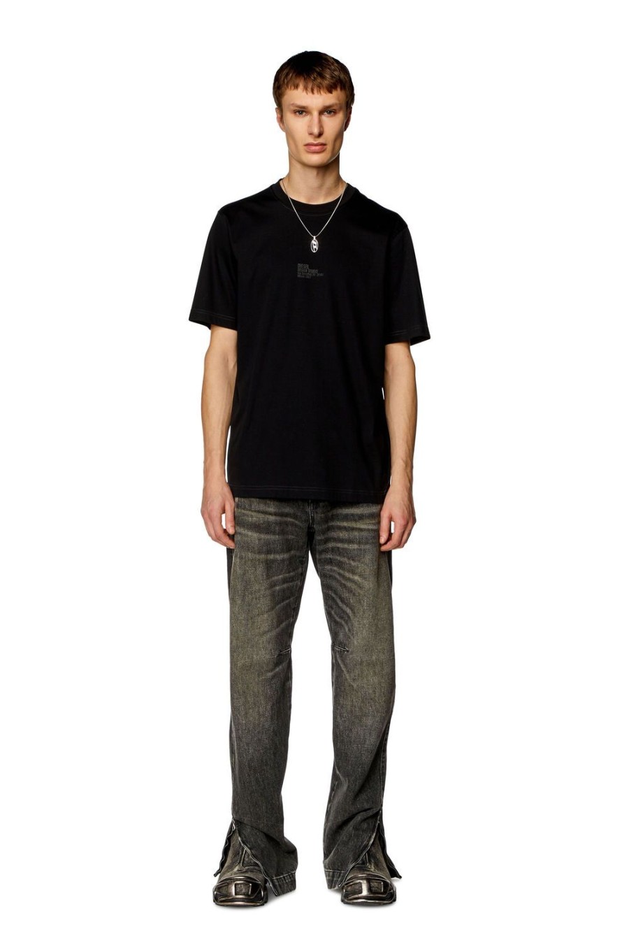 Men Diesel T-Shirts | T-Must-Slits-N2 9Xx