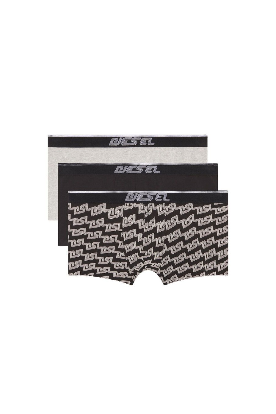 Men Diesel Underwear | Umbx-Damienthreepack Black/Grey