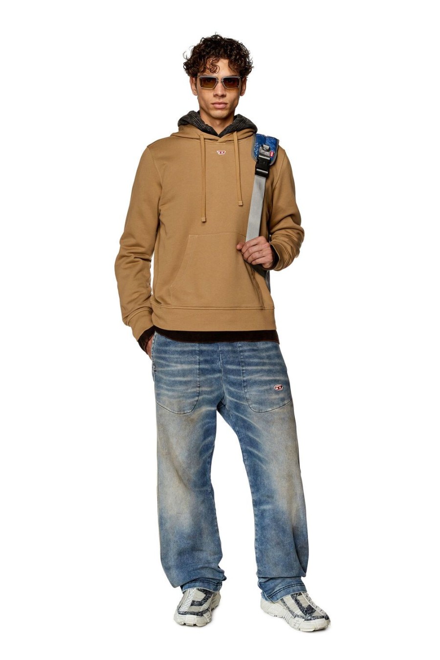 Men Diesel Sweaters | S-Ginn-Hood-D Light Brown