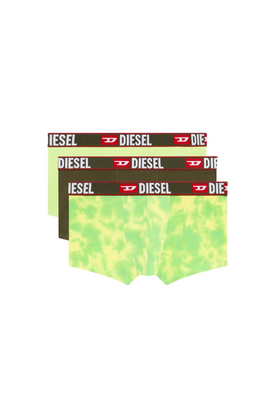 Men Diesel Underwear | Umbx-Damienthreepack Black/Green