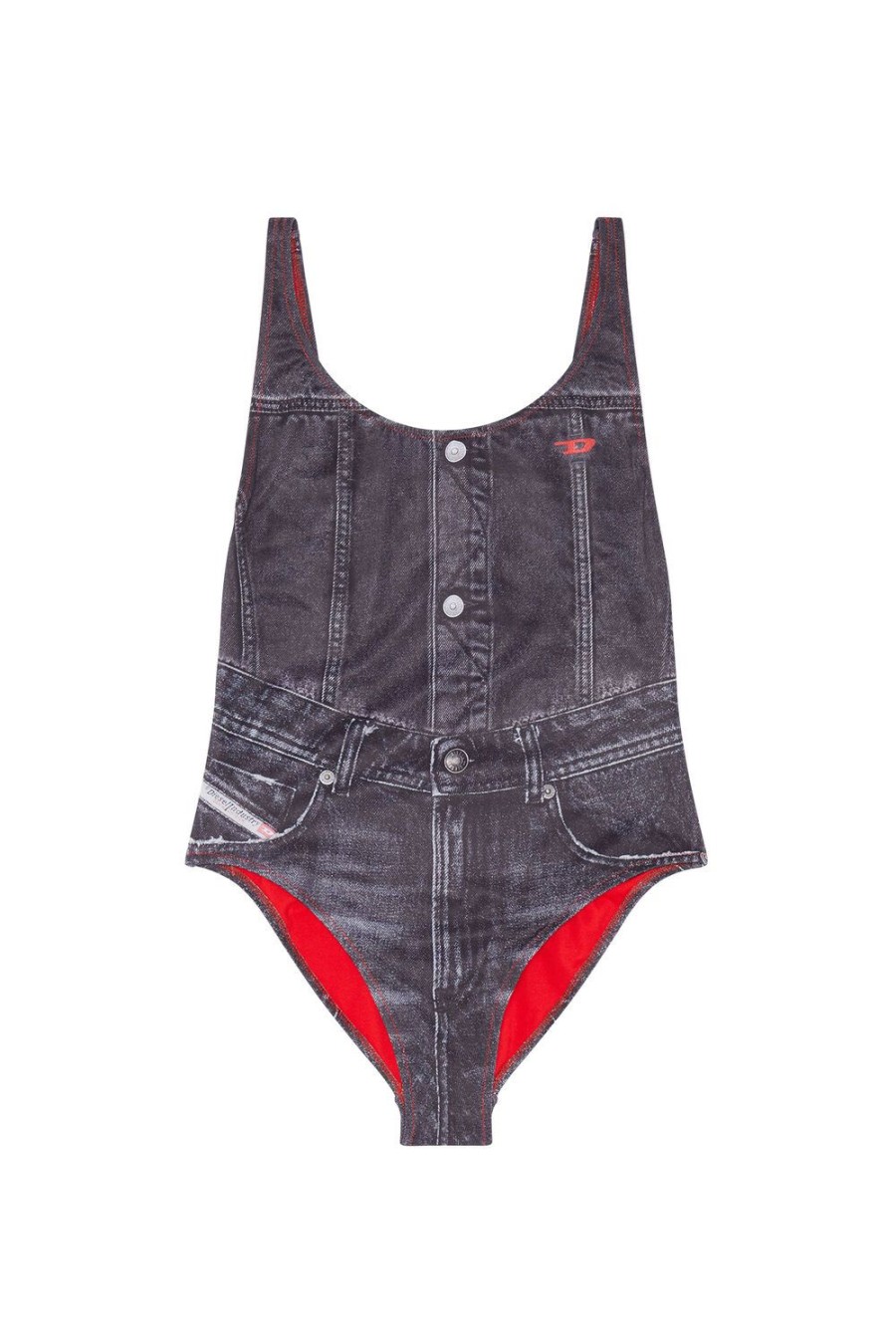 Women Diesel Beachwear | Bfsw-Slia Black