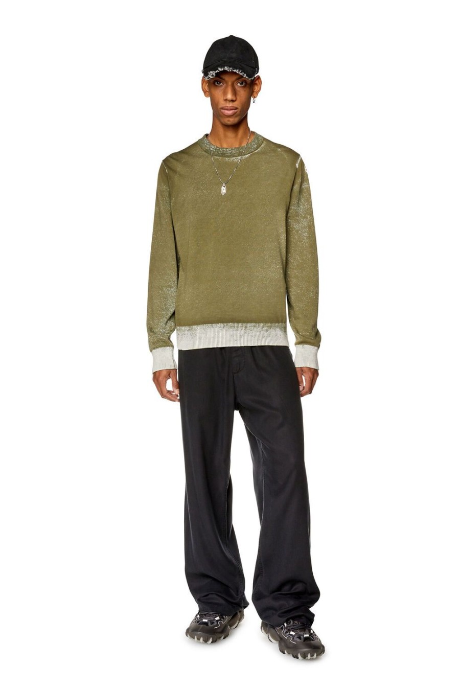 Men Diesel Knitwear | K-Larence-B Military Green