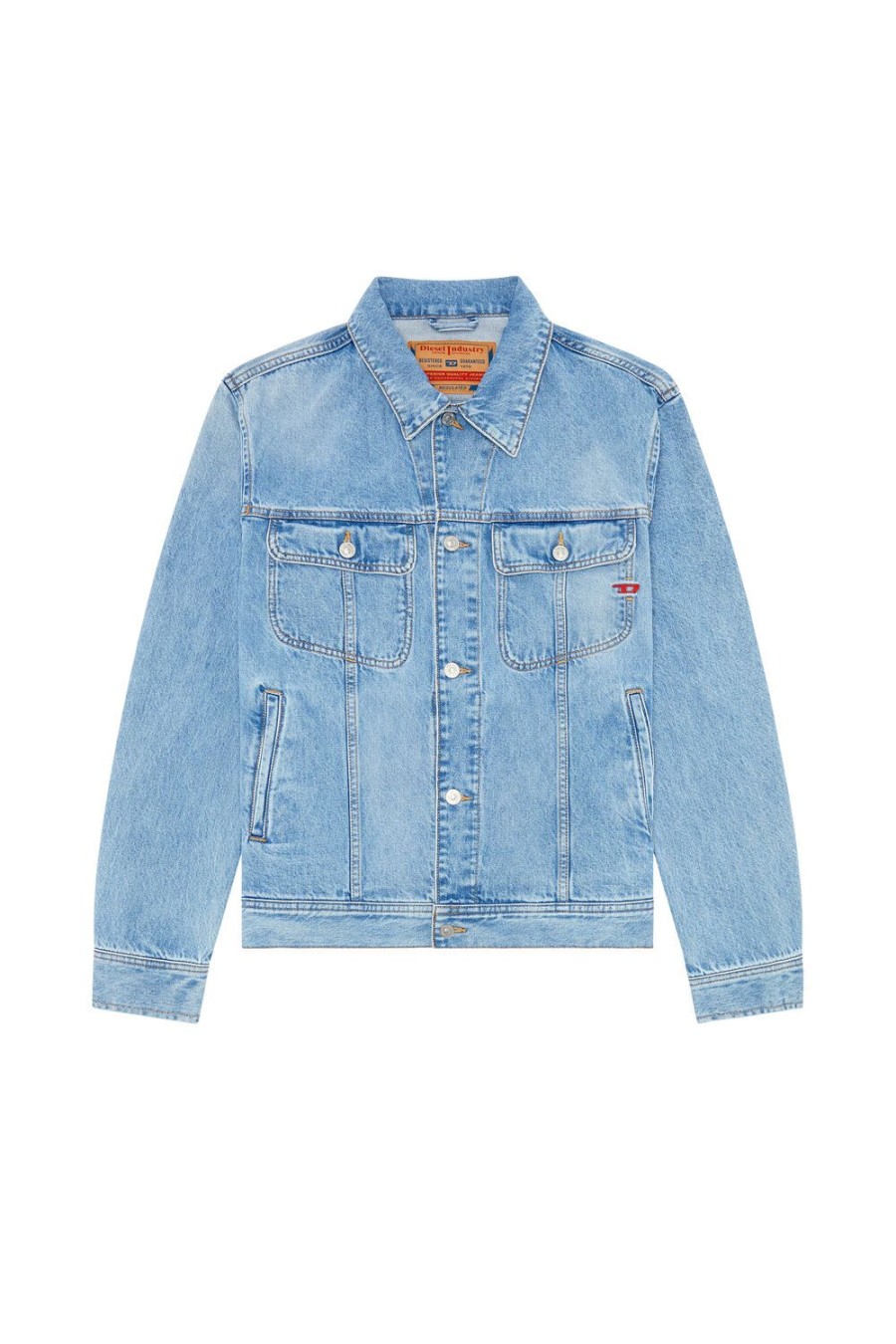 Men Diesel Outerwear And Jackets | D-Barcy Light Blue