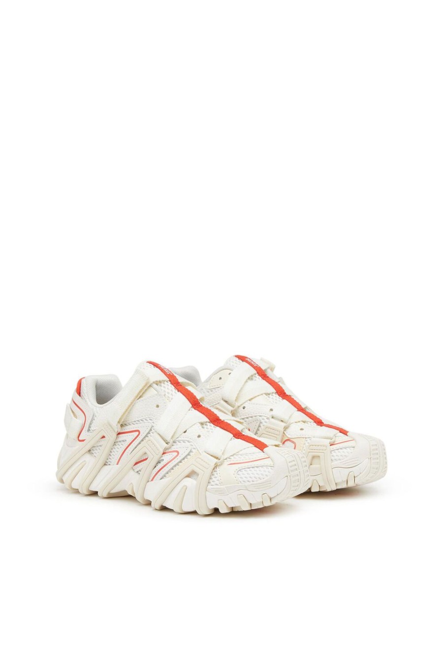 Women Diesel Sneakers | S-Prototype-Crw White/Orange