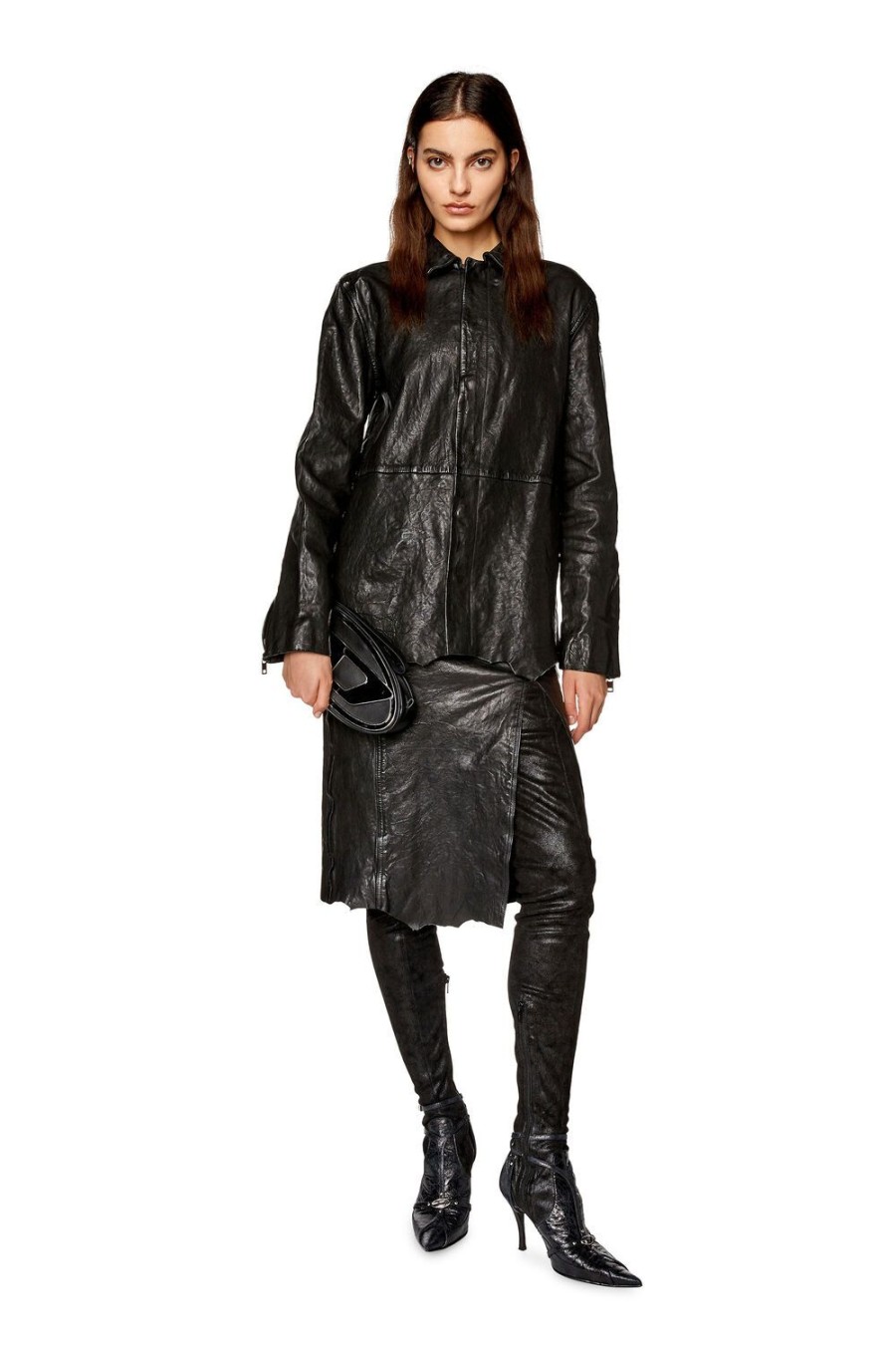 Women Diesel Outerwear And Jackets | L-Mell Black