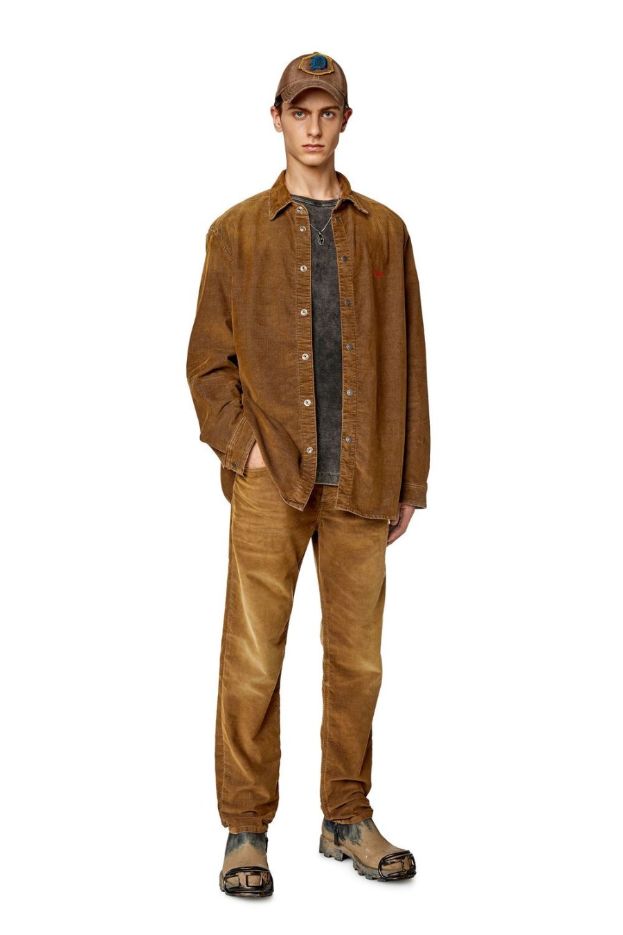 Men Diesel Shirts | D-Simply-Over Light Brown