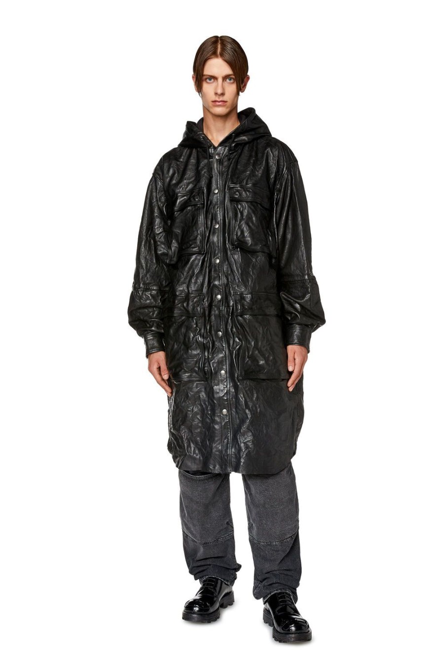 Men Diesel Outerwear And Jackets | L-Bat Black