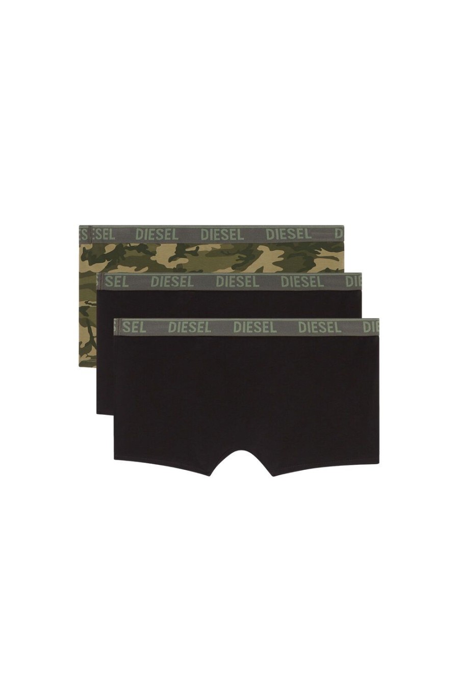 Men Diesel Underwear | Umbx-Damienthreepack Black/Green