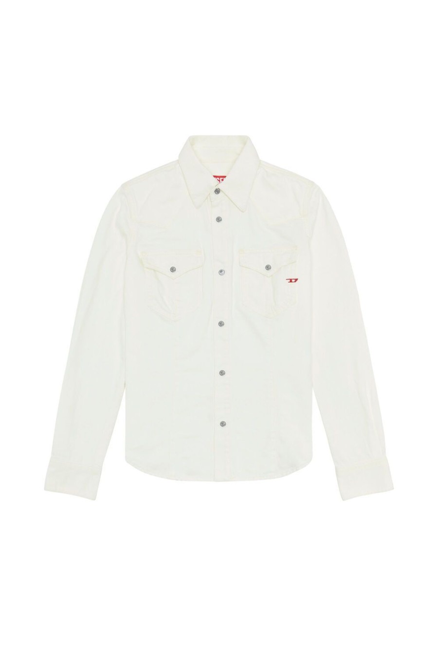 Women Diesel Shirts | De-Waves White