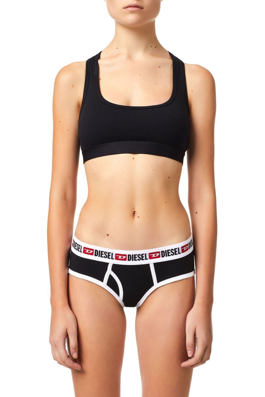 Women Diesel Underwear | Ufpn-Oxy-Threepack Black