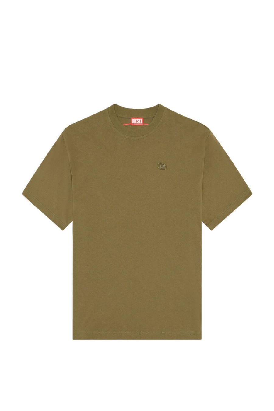 Men Diesel T-Shirts | T-Boggy-Megoval-D Military Green