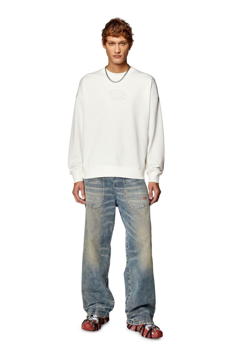 Men Diesel Sweaters | S-Roby-N1 White