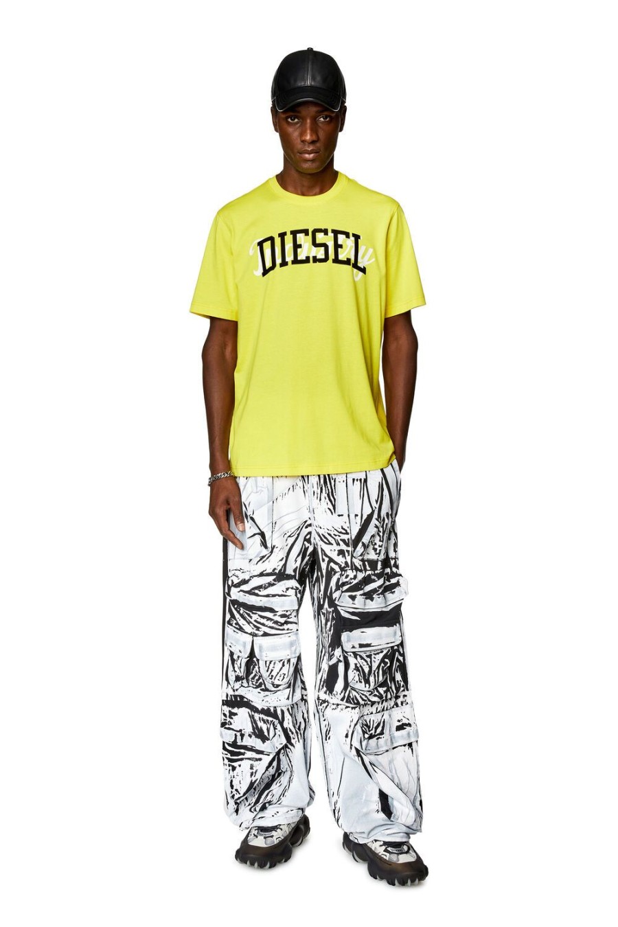 Men Diesel T-Shirts | T-Just-N10 Yellow