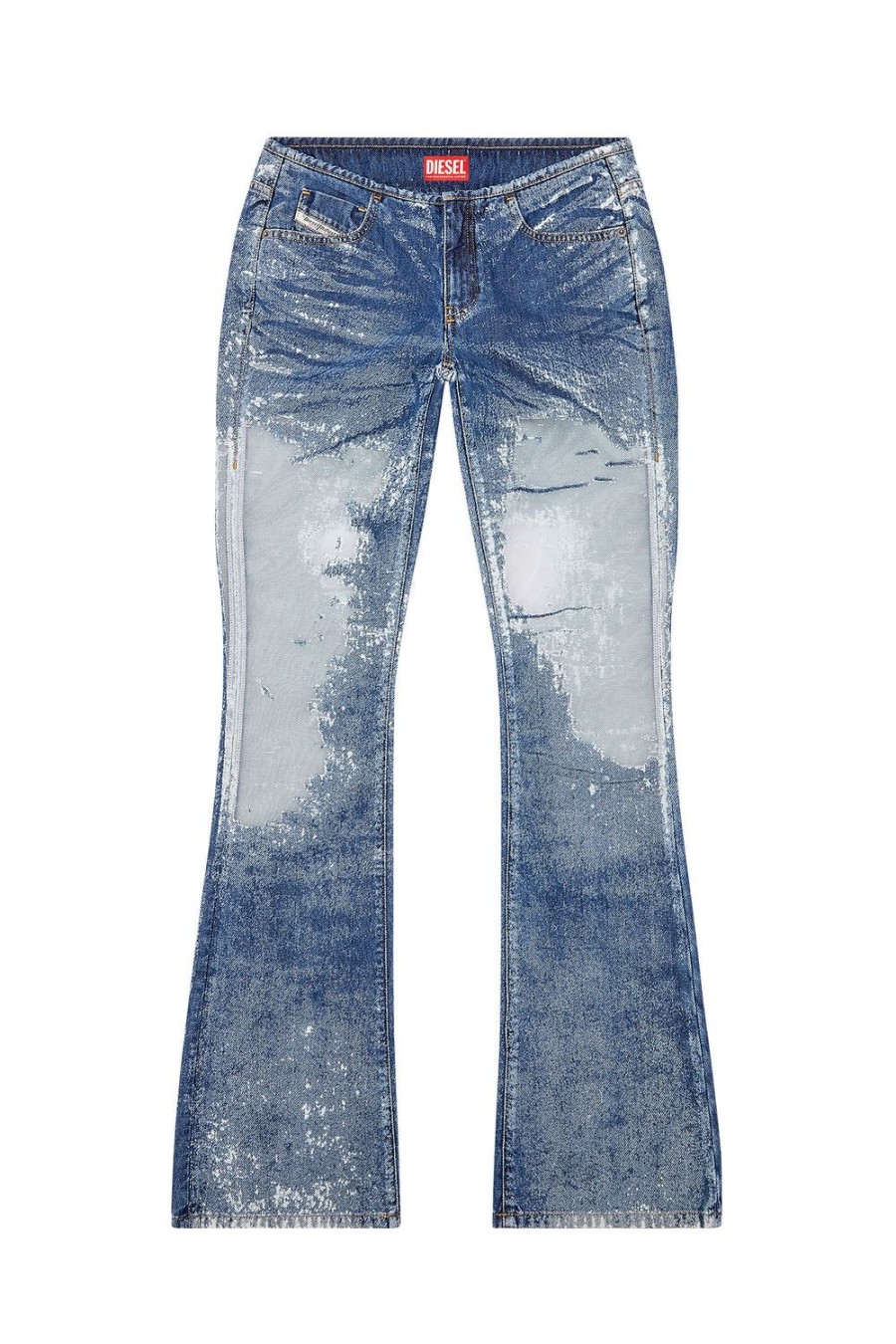 Women Diesel Jeans | Bootcut And Flare Jeans D-Shark 068Jh Medium Blue