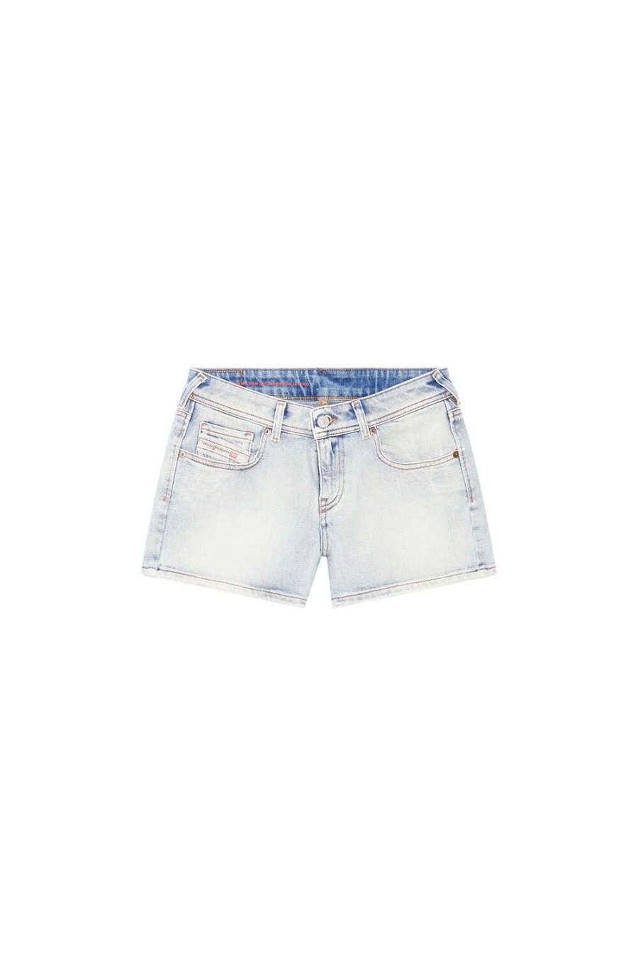 Women Diesel Trousers And Shorts | De-Lyla-Short Light Blue