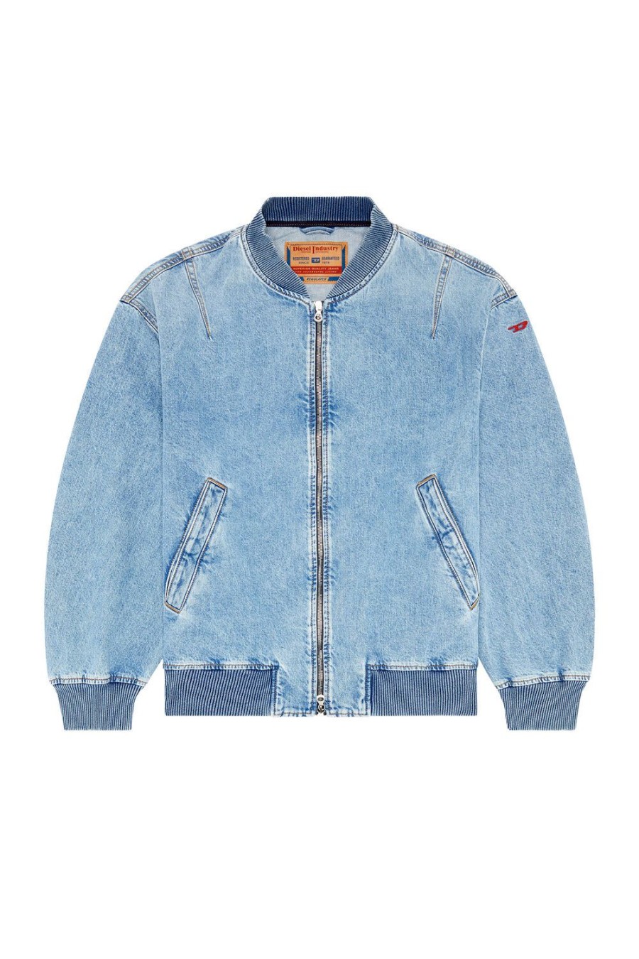 Men Diesel Outerwear And Jackets | D-Vinz Light Blue