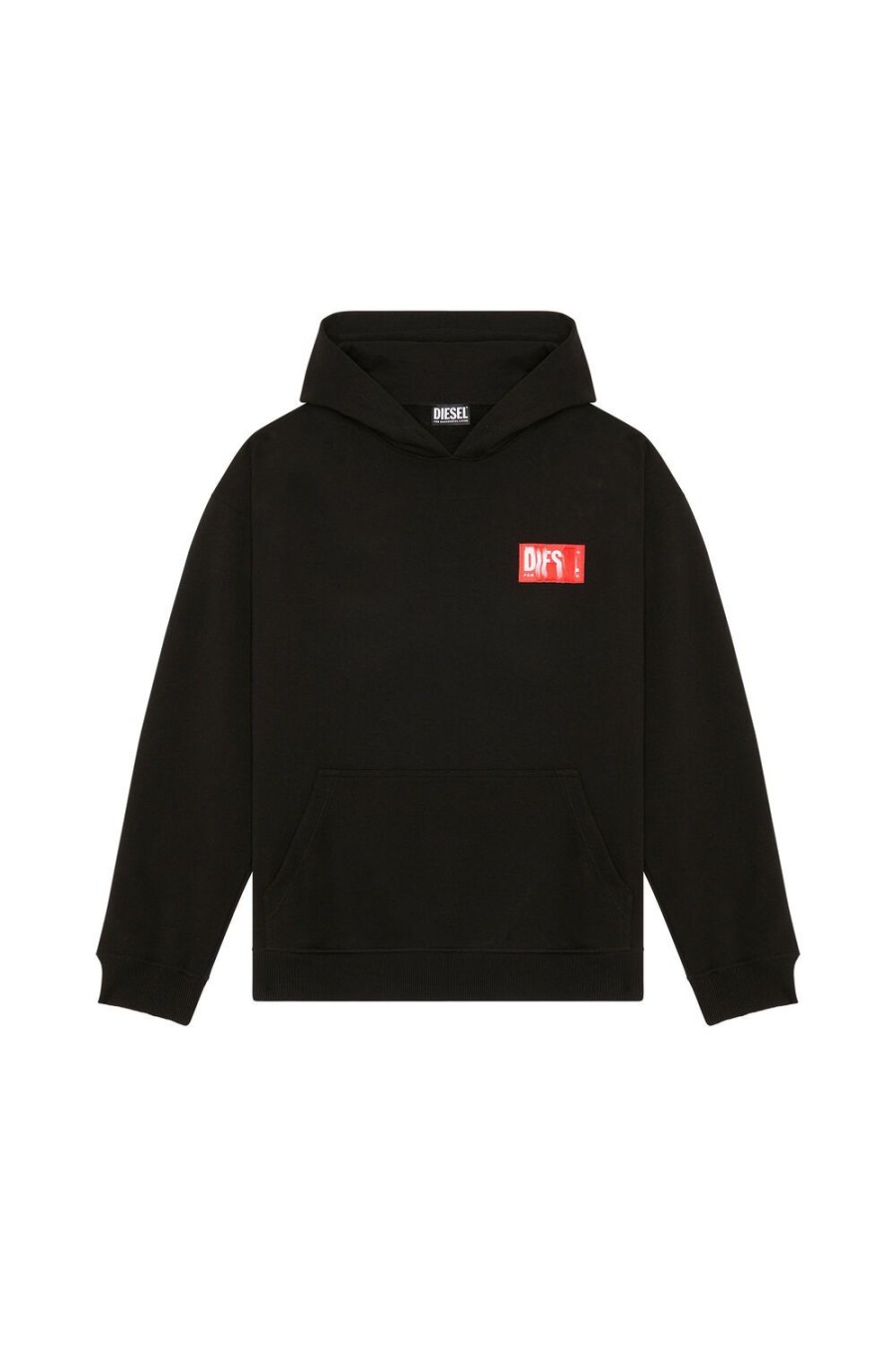 Men Diesel Sweaters | S-Nlabel-Hood Black